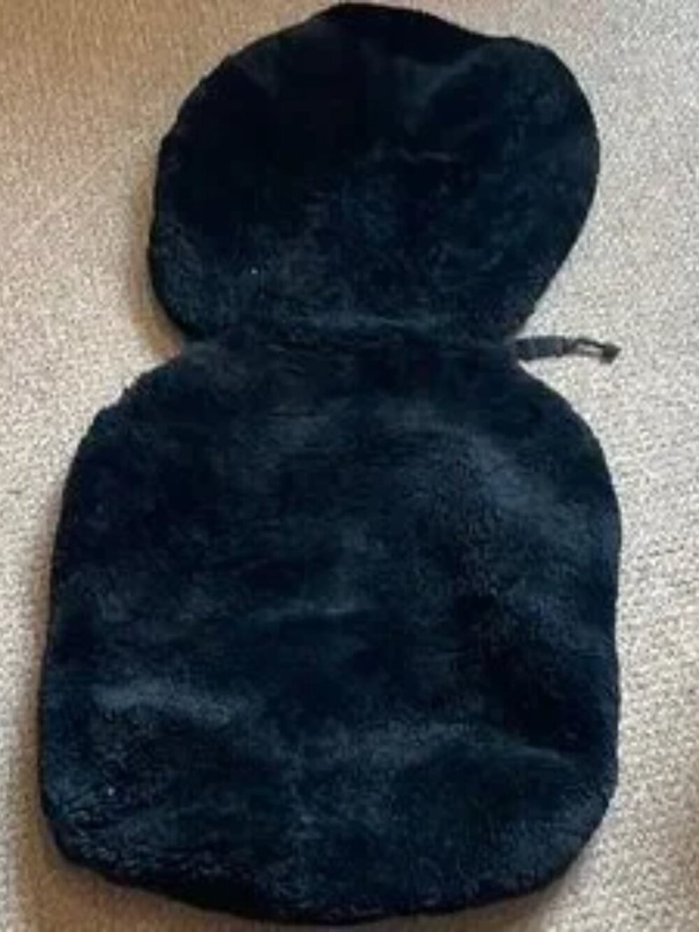 Large shearling fabric vintage car seat cover